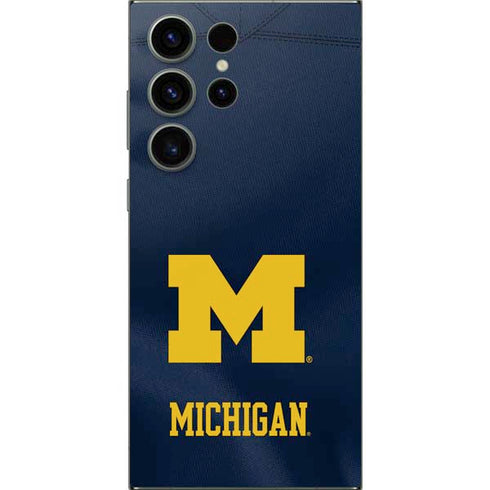 University of Michigan Blue Jersey Galaxy S25 Ultra Skin
